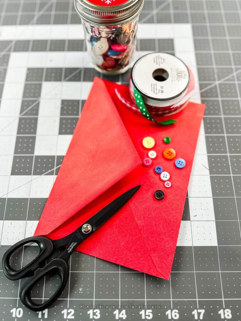 supplies for paper heart bookmark