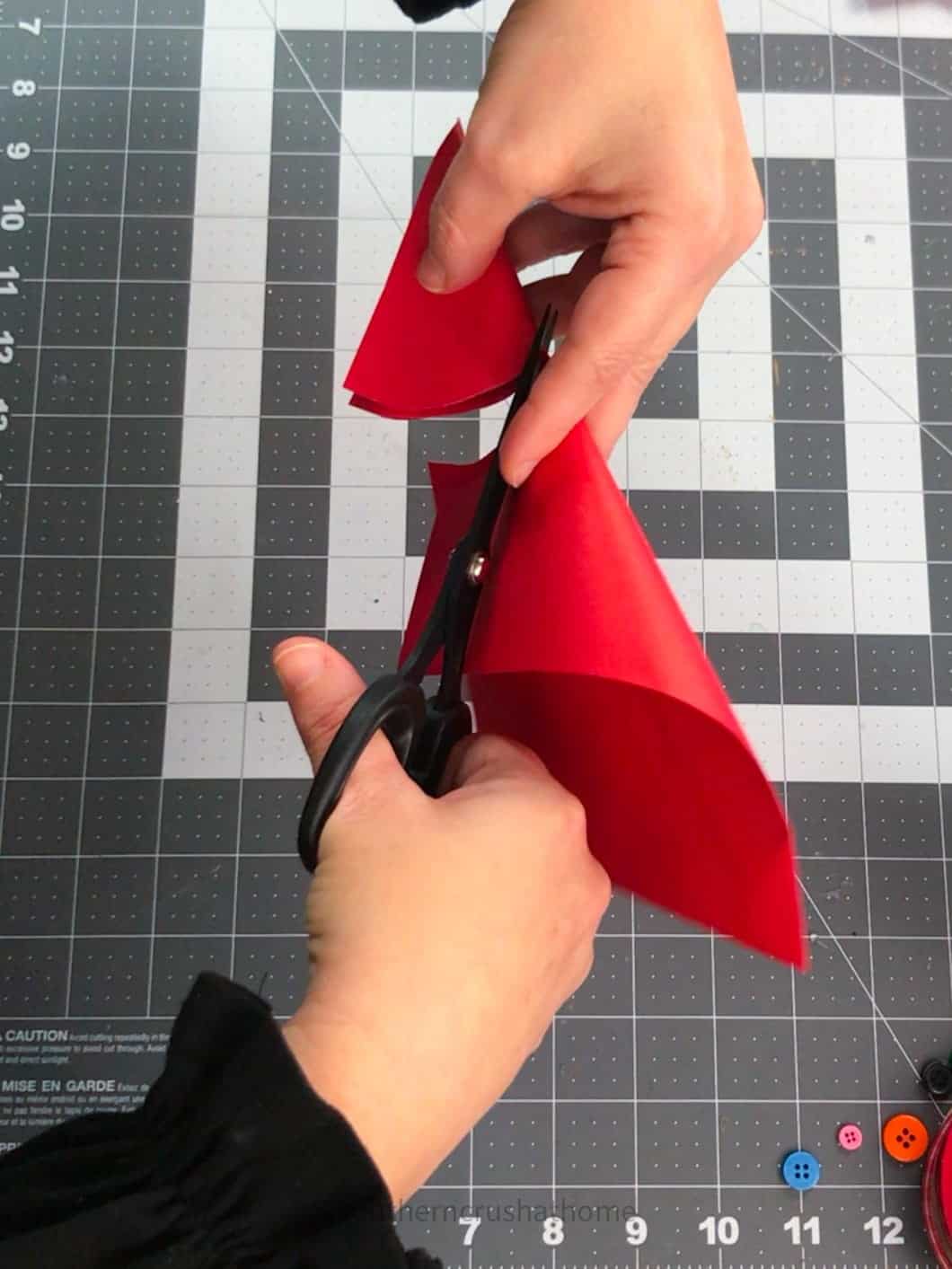 cutting half circle