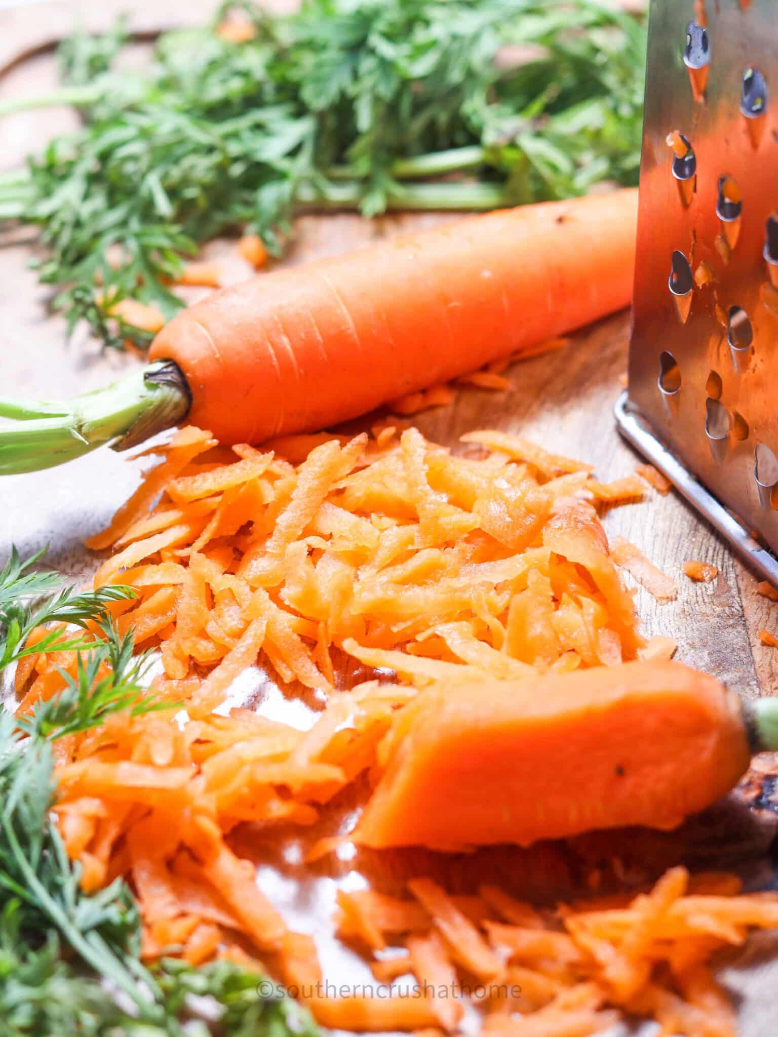 grated carrots