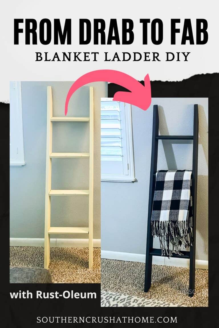 Cozy Blanket Ladder DIY: Modern Farmhouse Decor