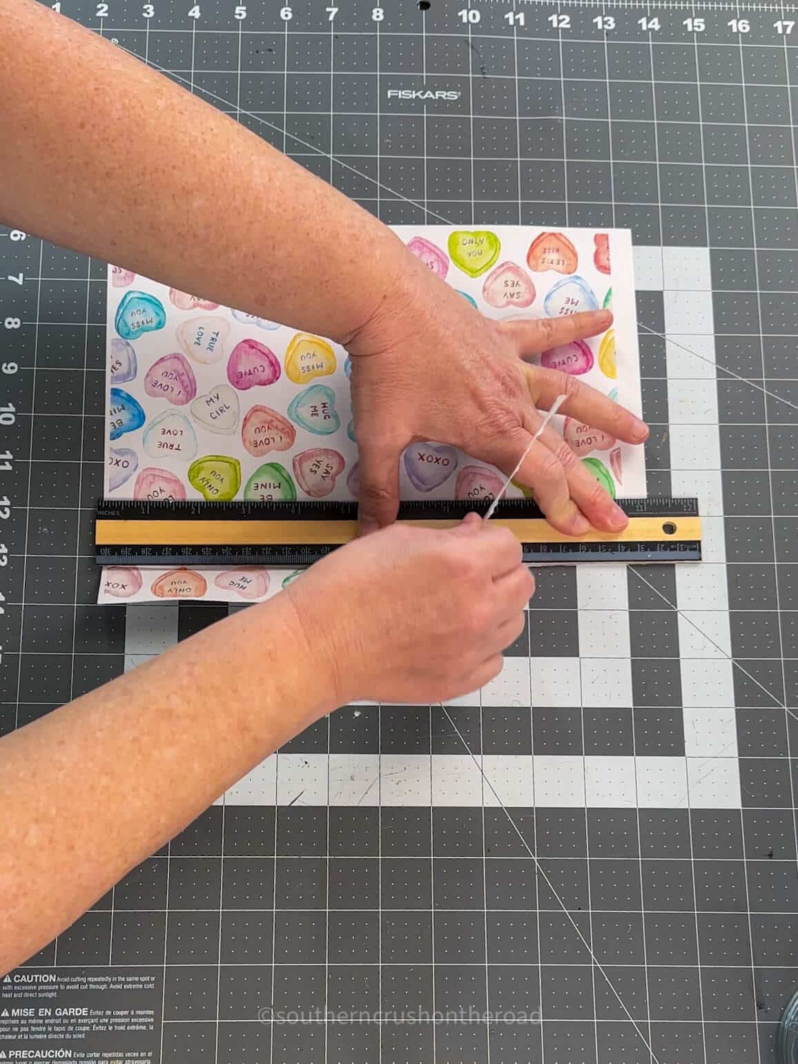 tearing printable using ruler