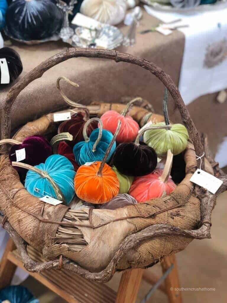 pumpkins in a basket