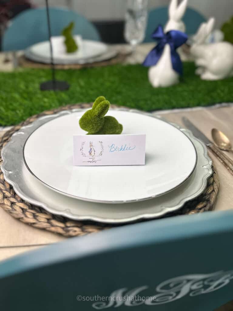 Easter Brunch Printable “Peter Cottontail” Place Cards