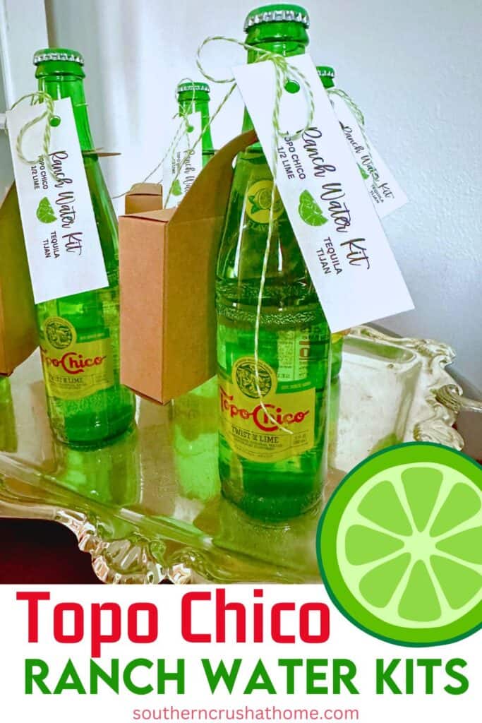 Topo Chico Ranch Water Recipe Kits with Tags
