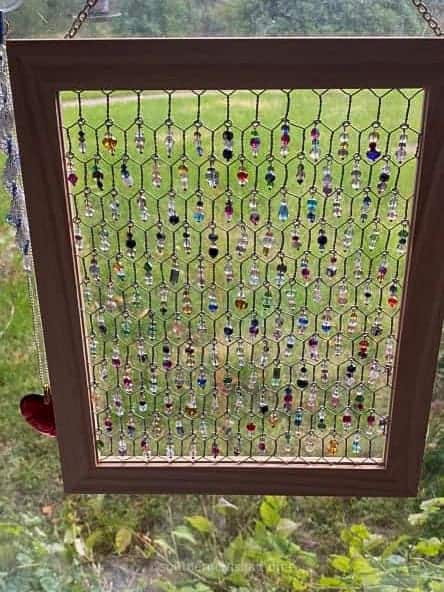 chicken wire sun catcher