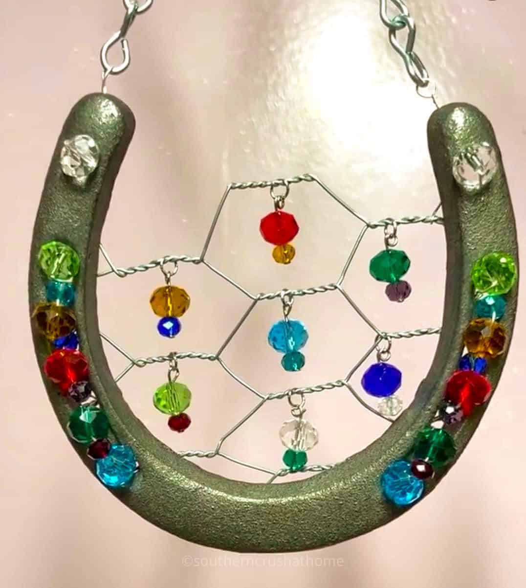 horseshoe sun catcher