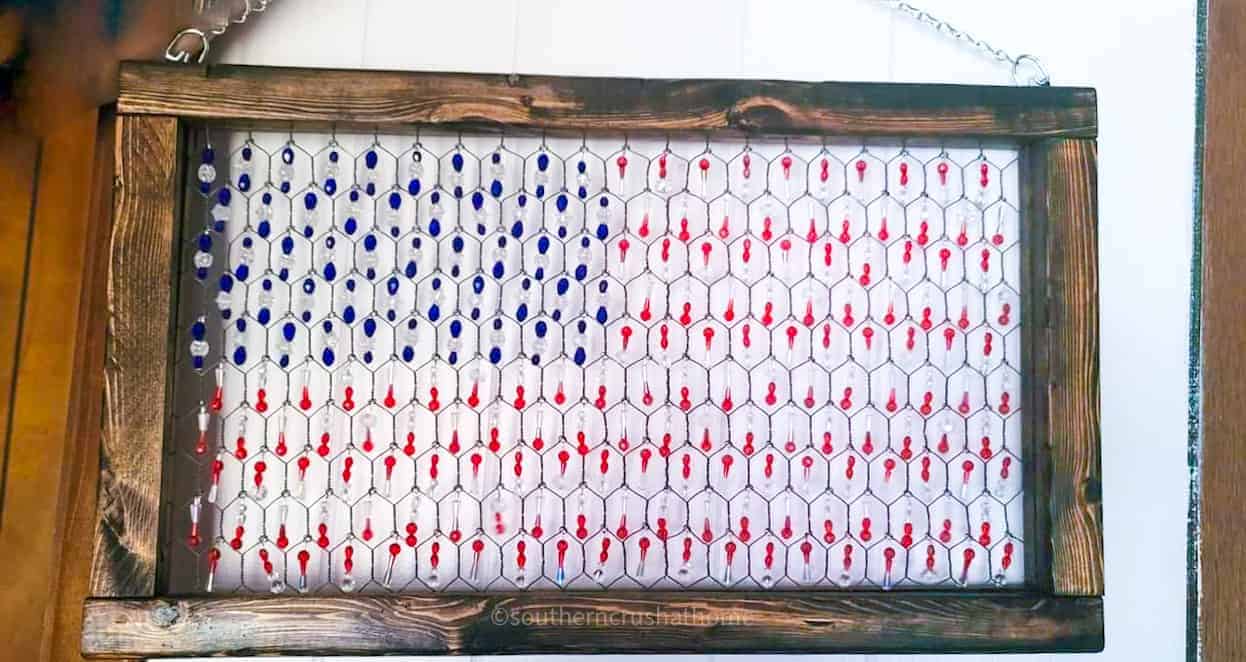 American Flag sun catcher