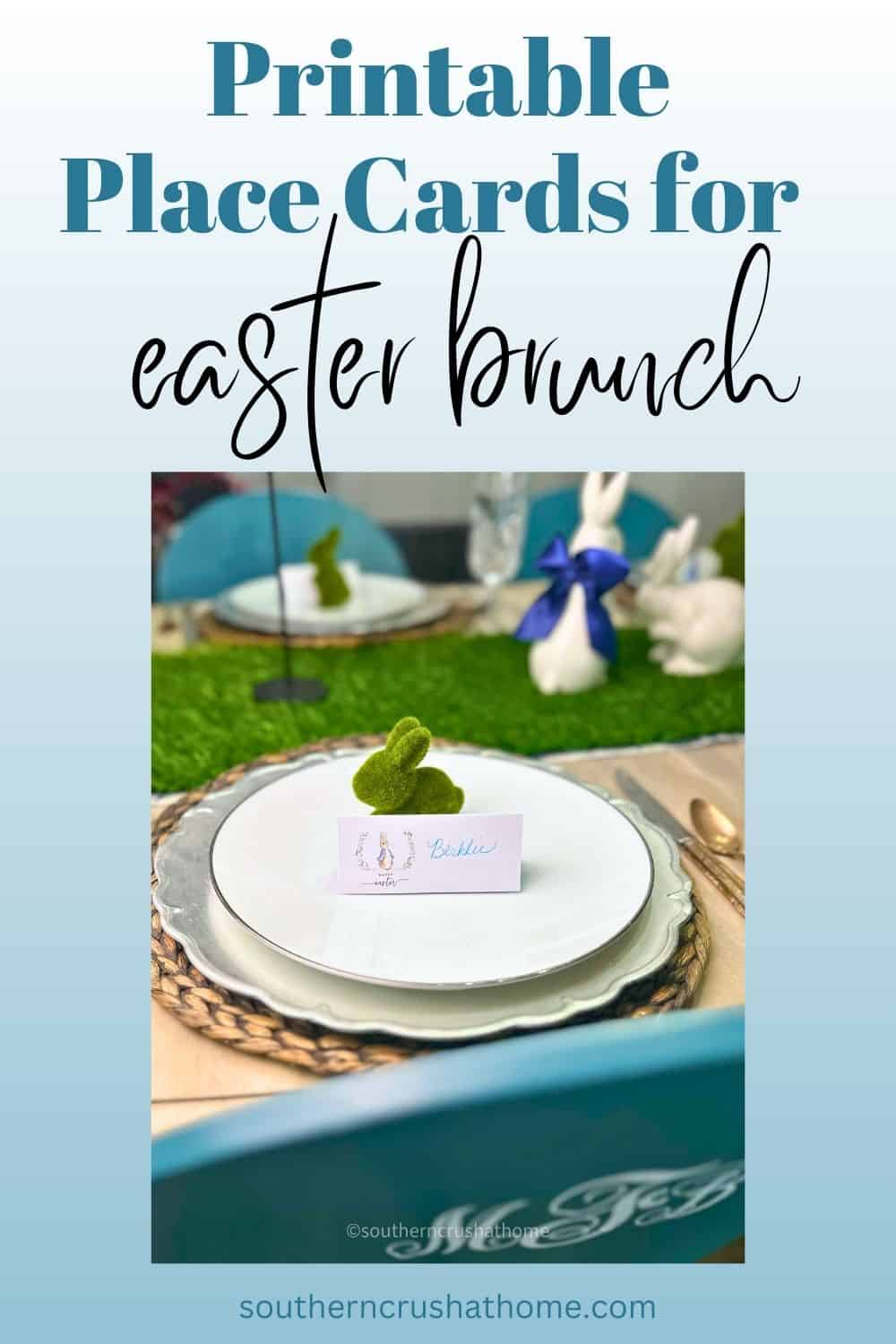 printable place cards for easter brunch PIN