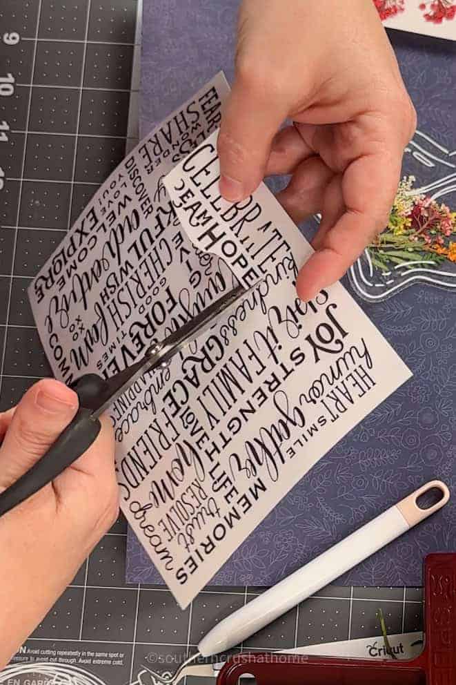 cutting out transfer