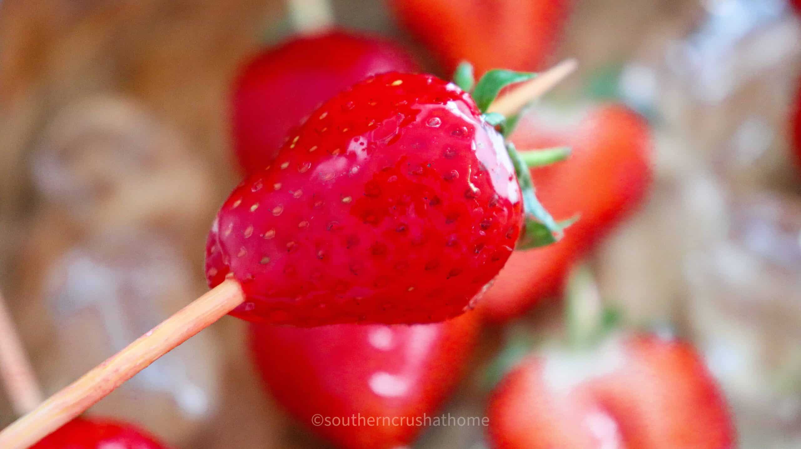 final strawberry up close