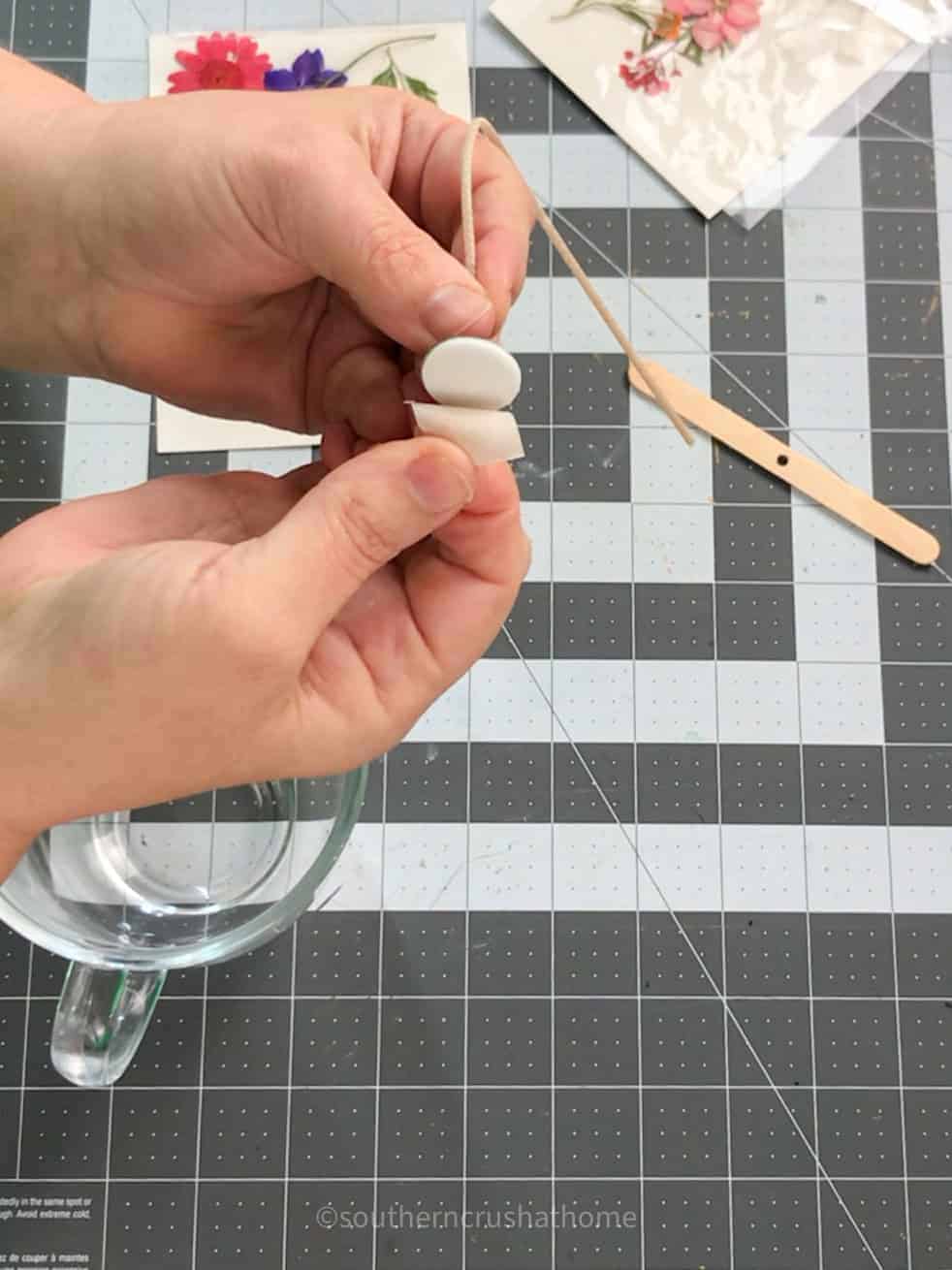 peeling sticker for candle wick