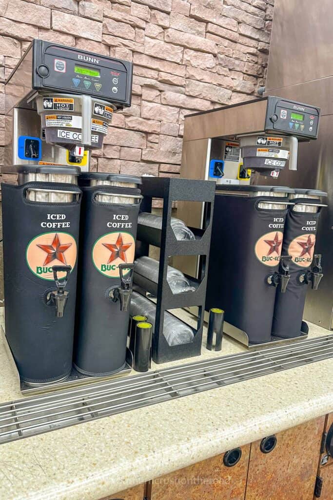 iced coffees at bucees