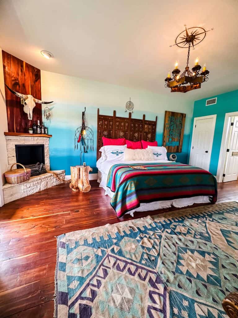 bedroom at wander inn star house