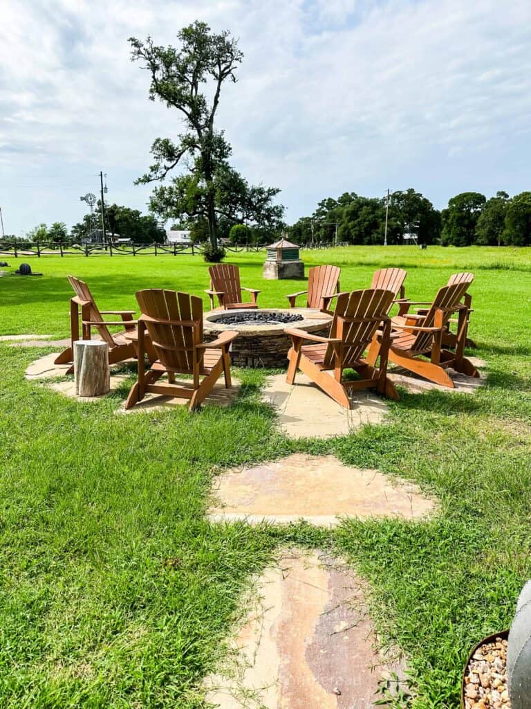 firepit at wander inn