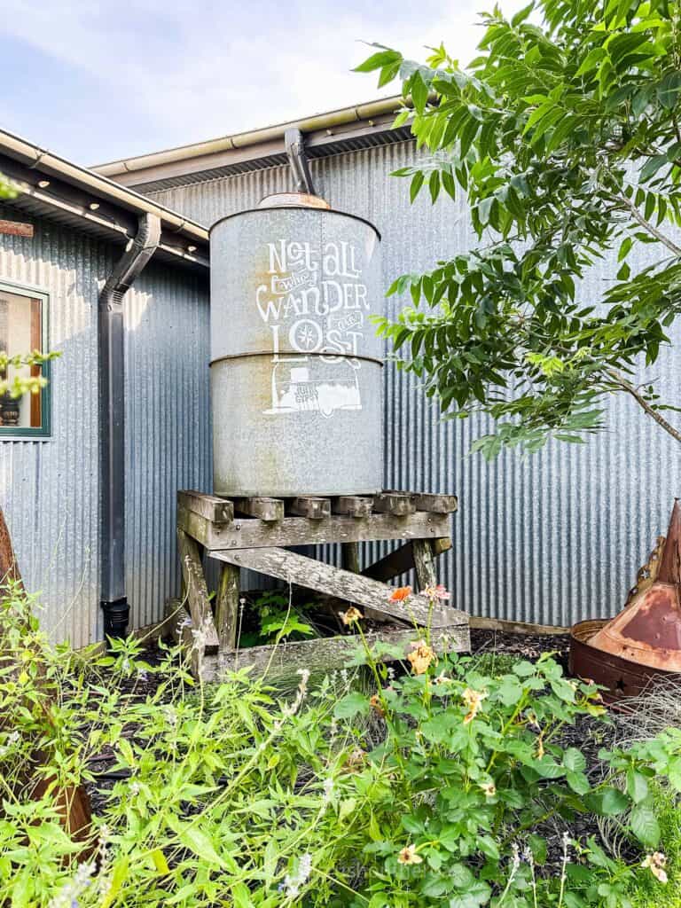 not all who wander are lost water tank