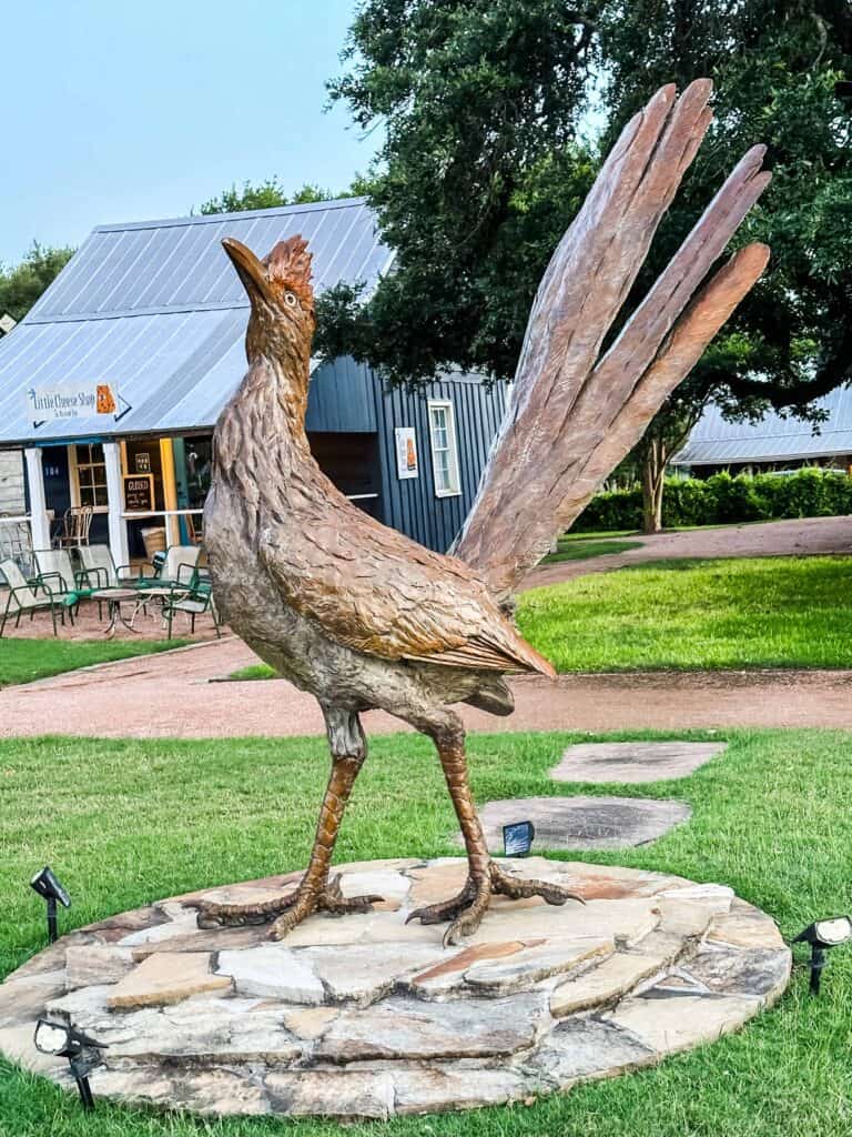 roadrunner statue on the square