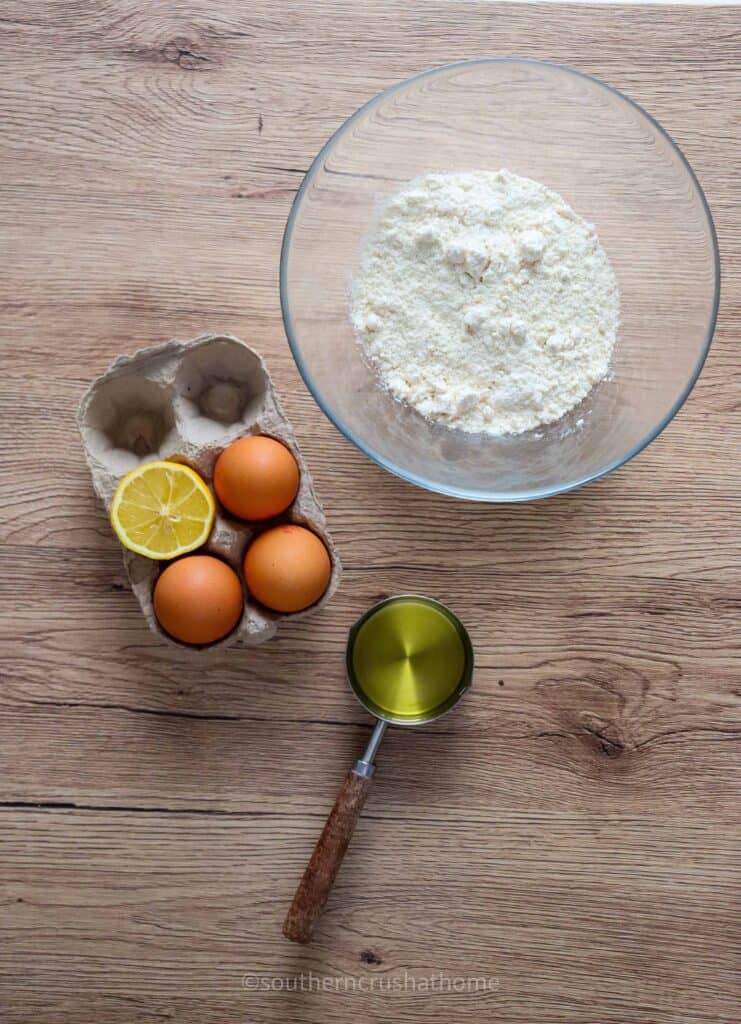 ingredients for lemon loaf