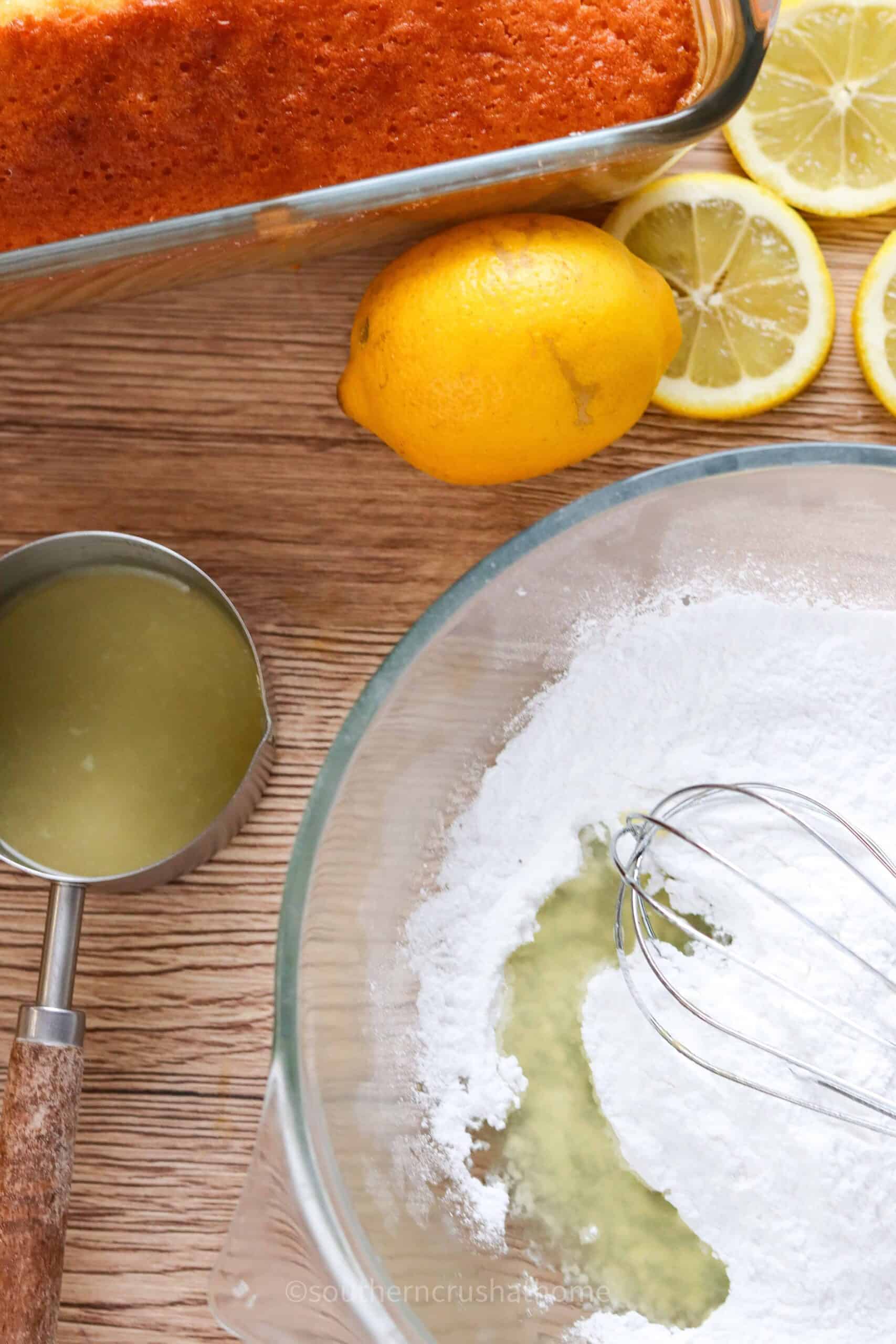 mixing glaze