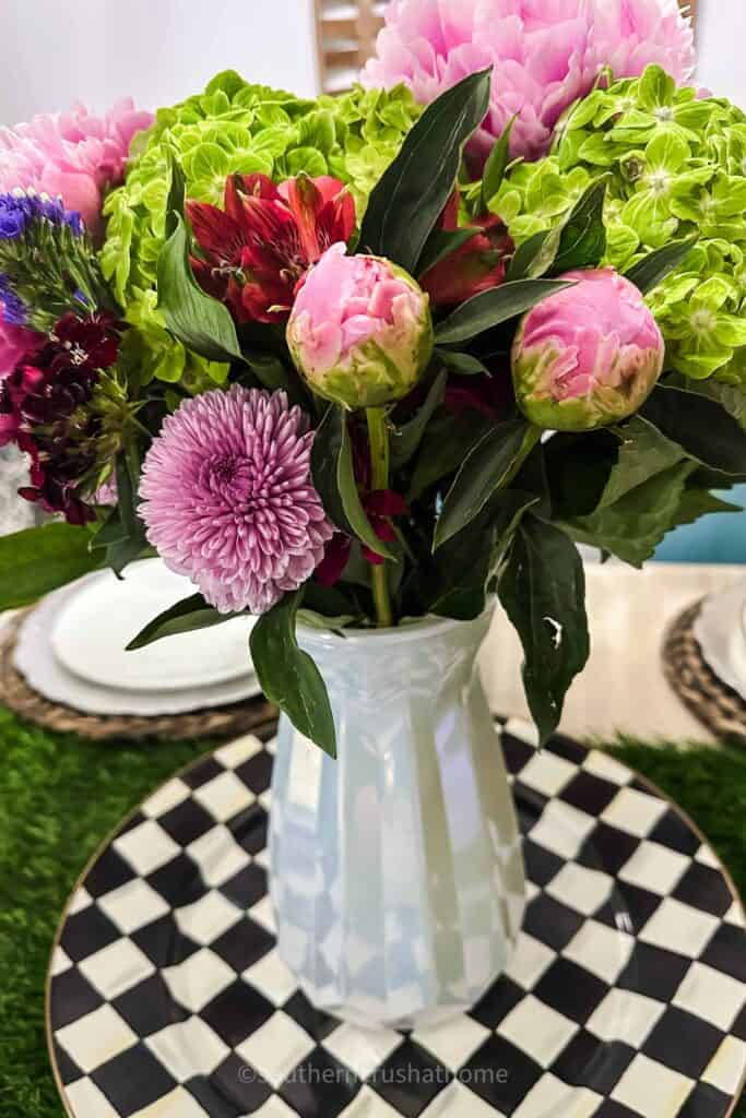 peonies with buds