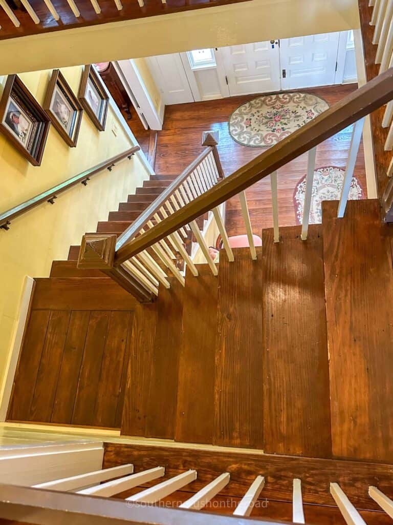 staircase in Roseland Plantation Ben Wheeler TX