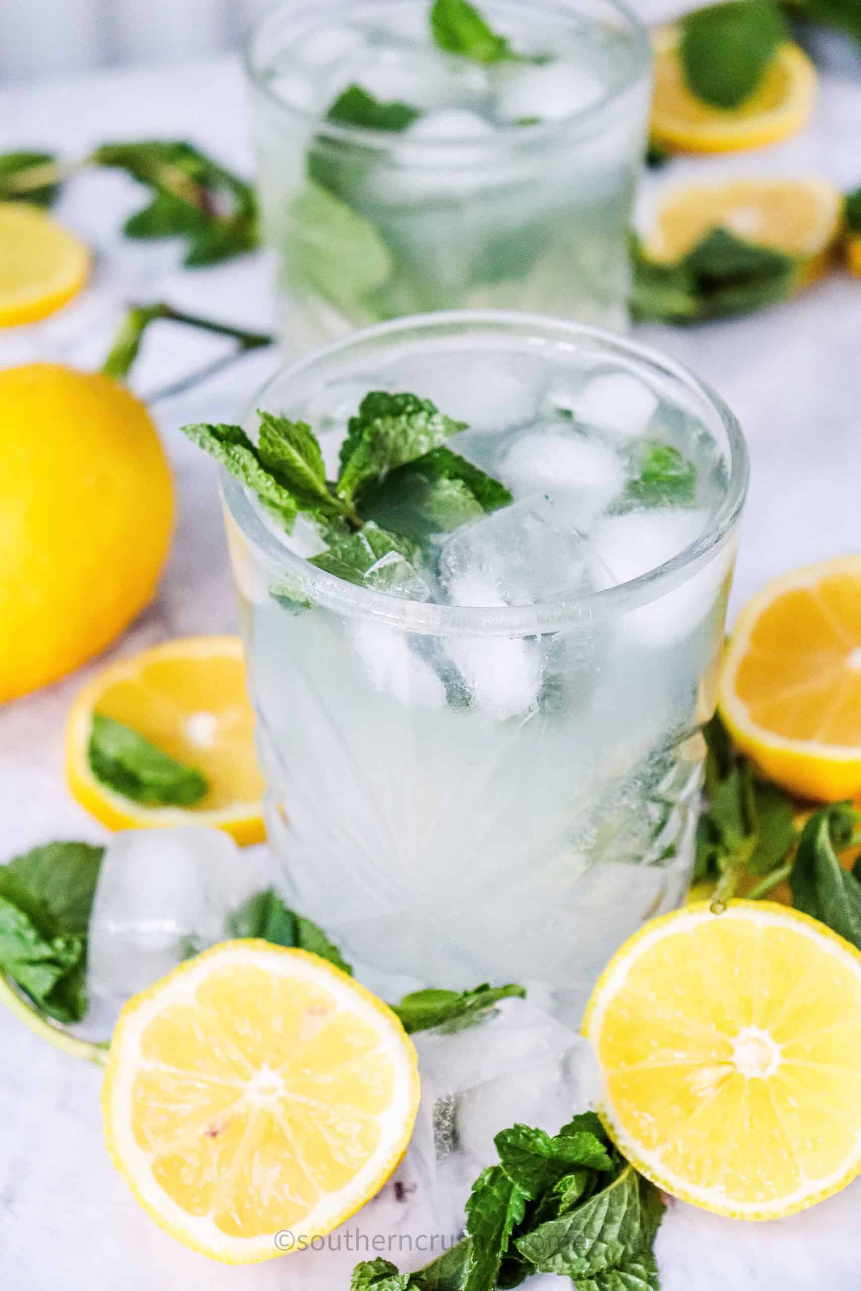 lemon mint mocktail