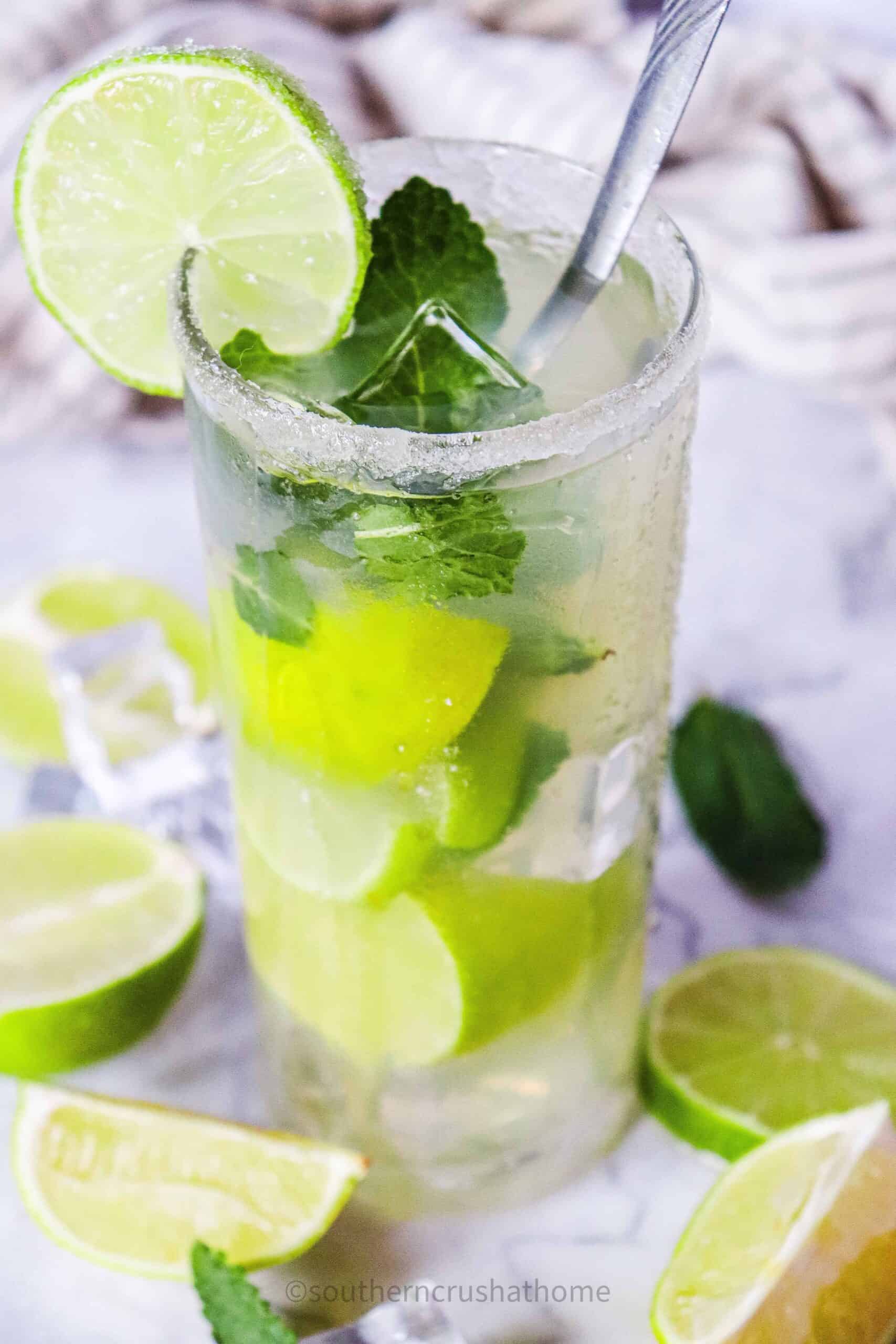 classic virgin mojito mocktail