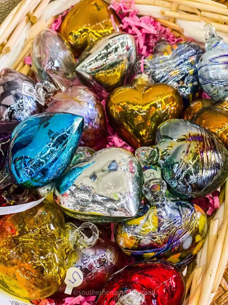 glass hearts