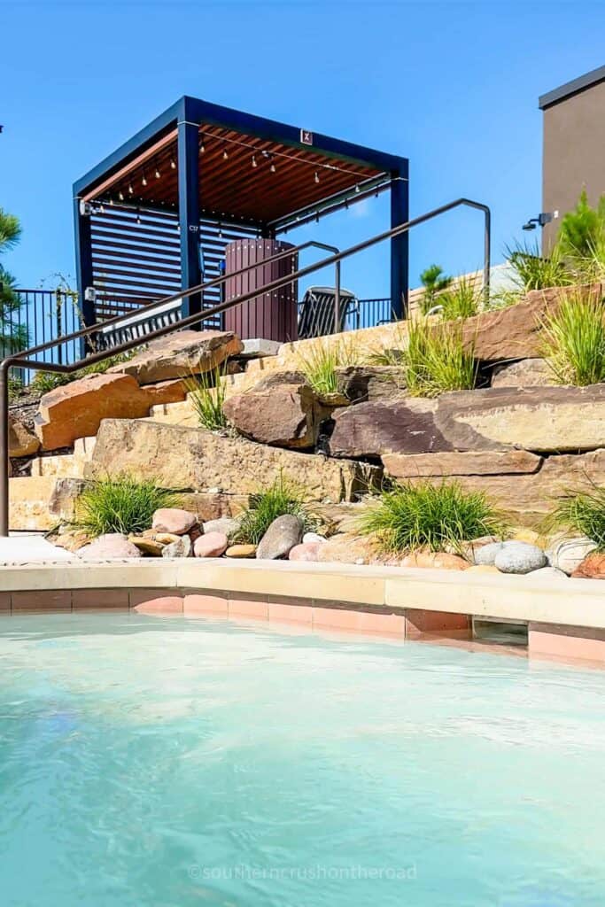 smaller pool with cabana 
