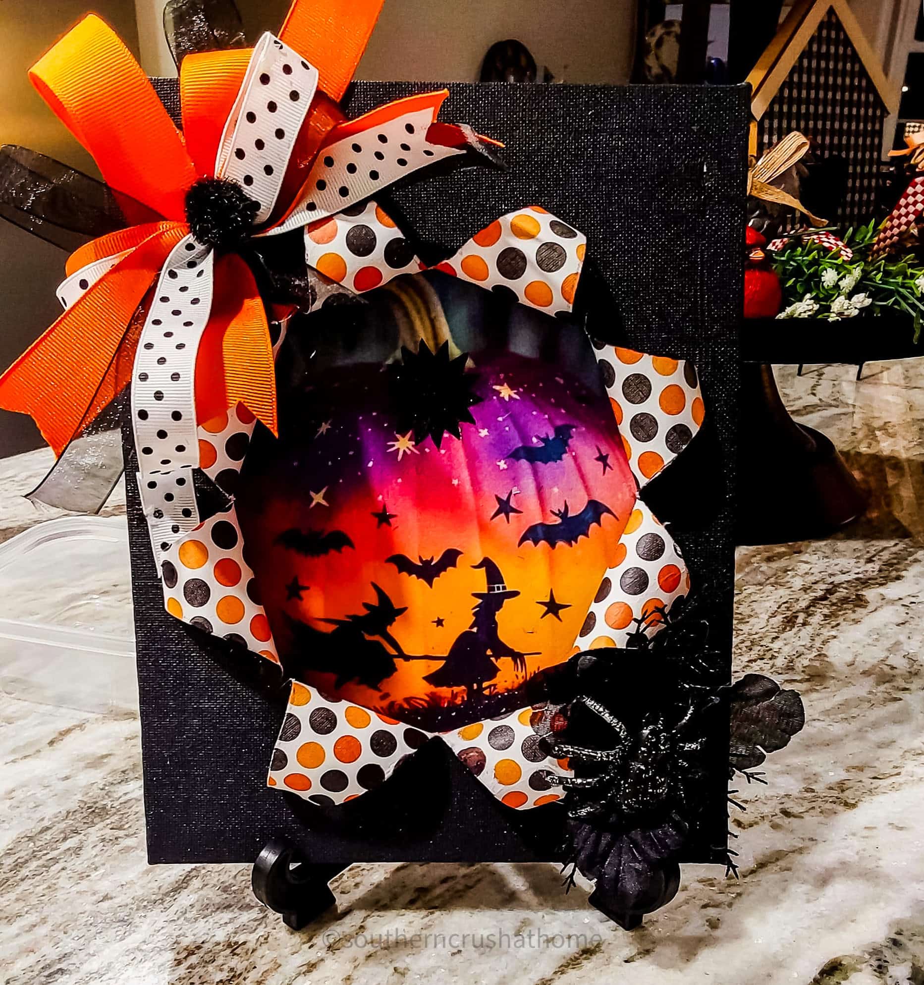 spooky busted canvas