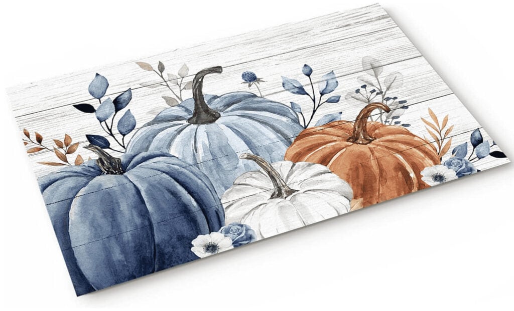 Blue Fall Doormat