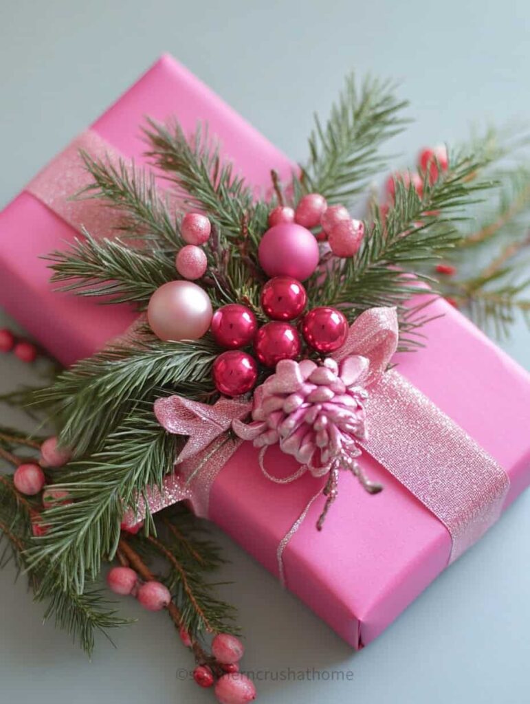hot pink christmas gift