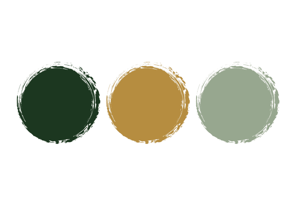 emerald green and gold color palette