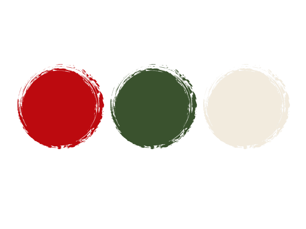 classic red and green color palette