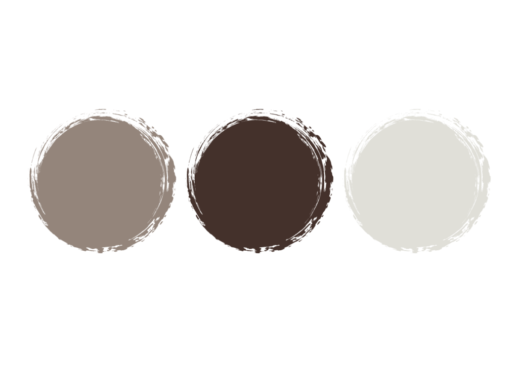 warm taupe and brown color palette
