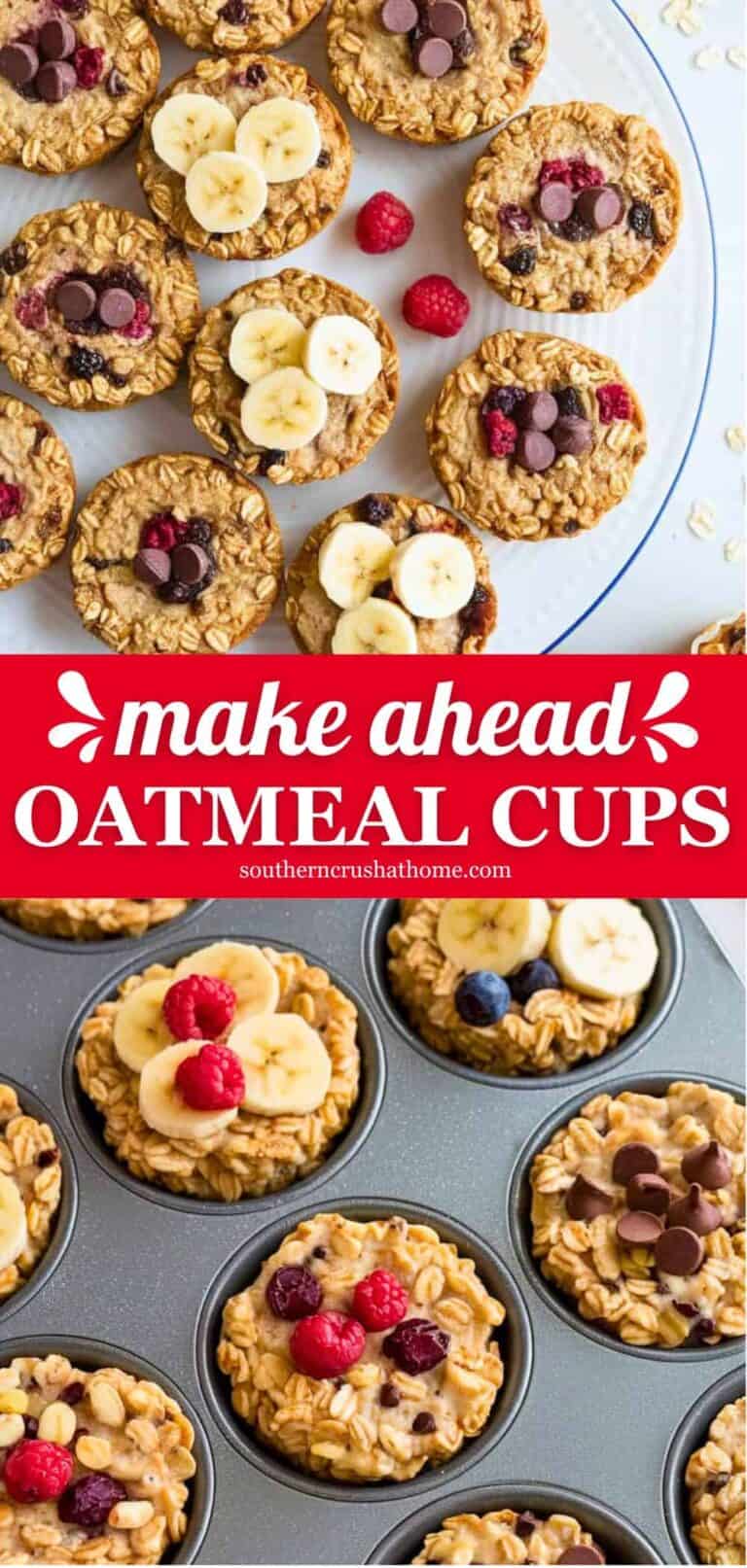 Oatmeal Cups Make Ahead Breakfast Idea
