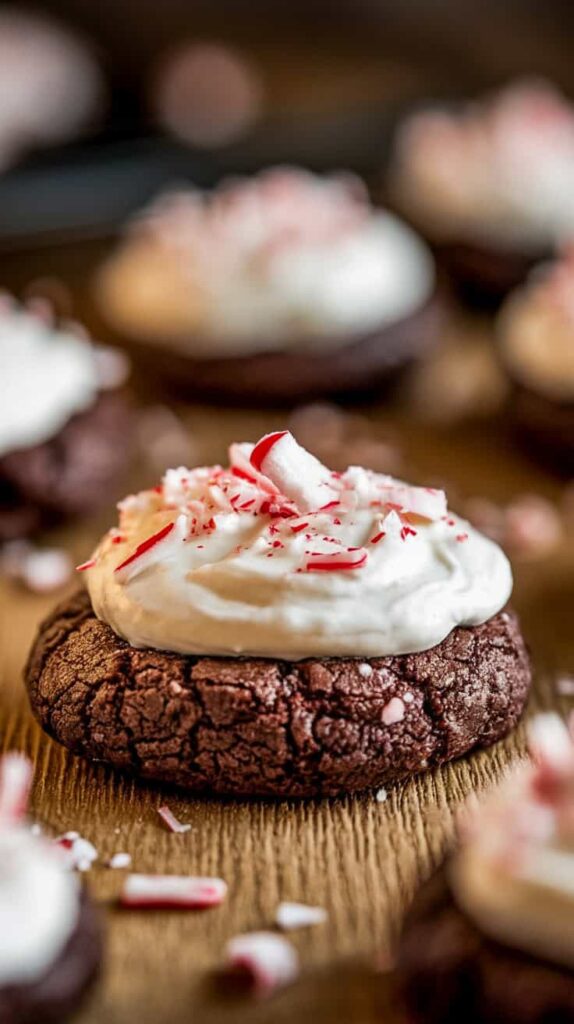 up close of peppermint cookie