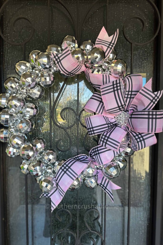 Disco Ball Garland Wreath
