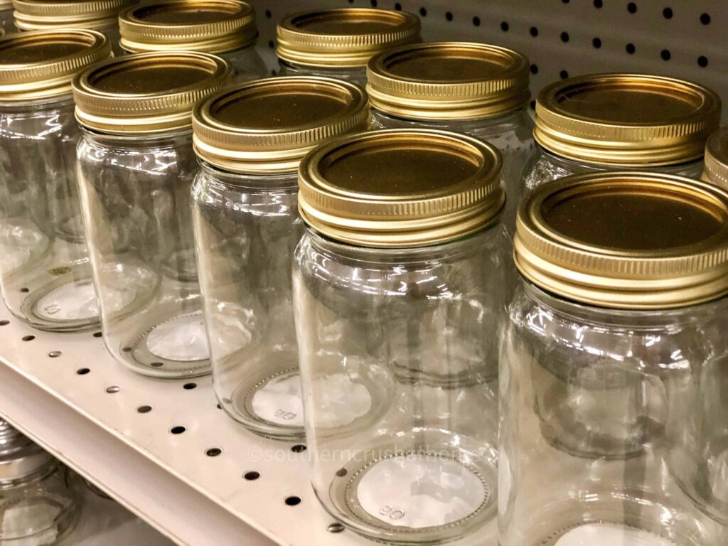 glass mason jars