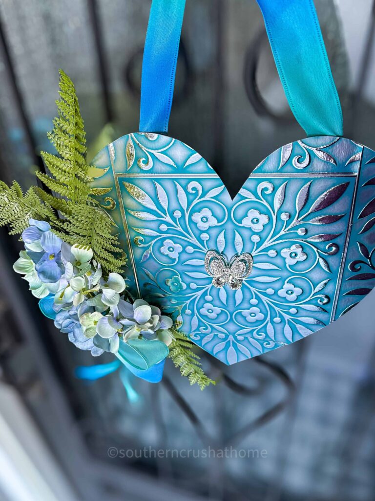 final dollar tree peel and stick wall tiles wreath
