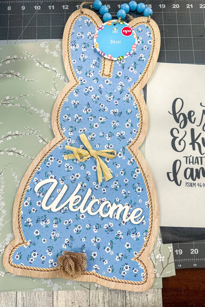 supplies for easter bunny decor makeover