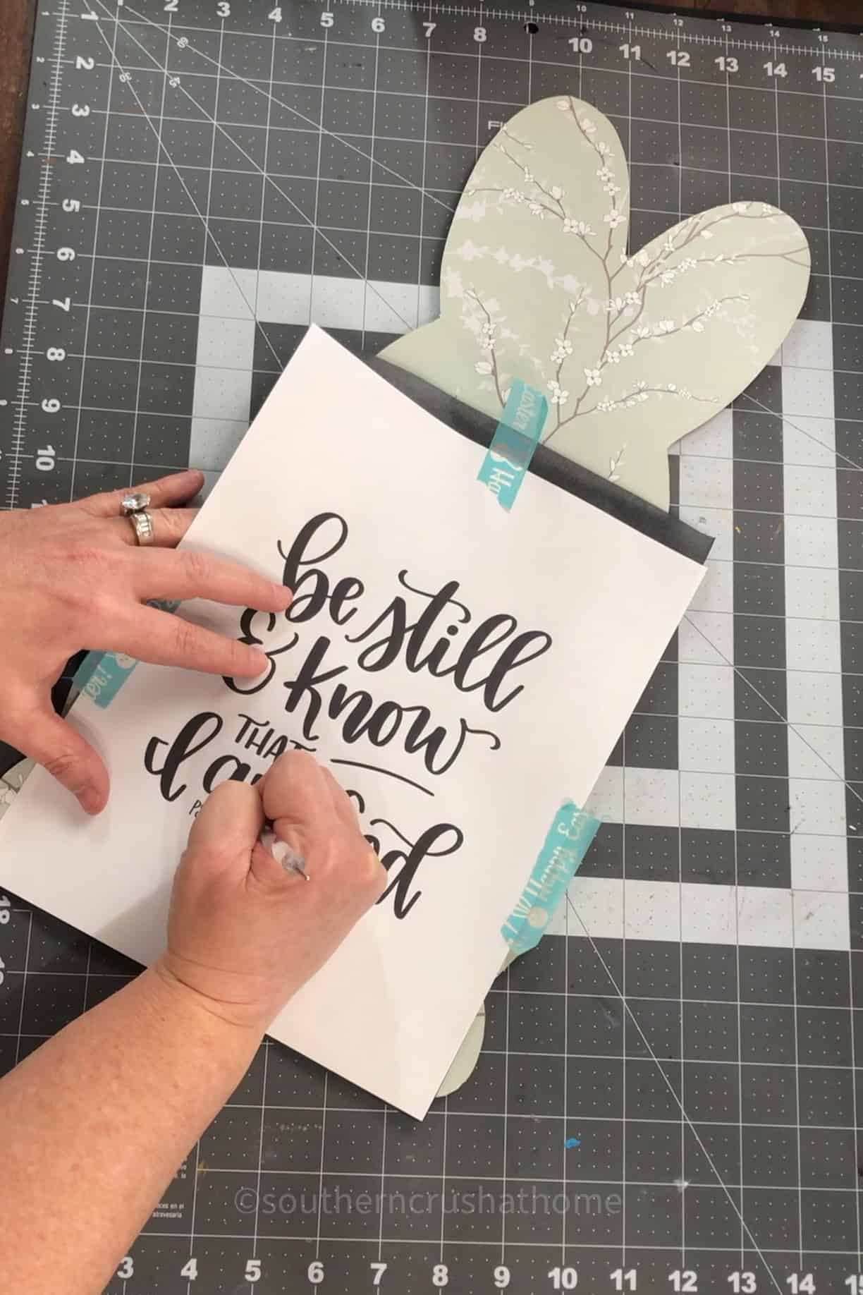 tracing hand lettering template
