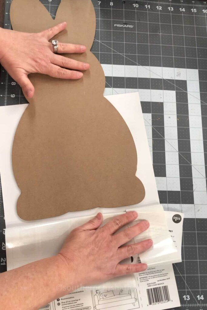 adding peel and stick wallpaper