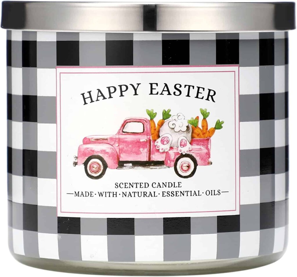 Easter Candle – Lilac Scented 3-Wick Large Jar Candle (14 oz)