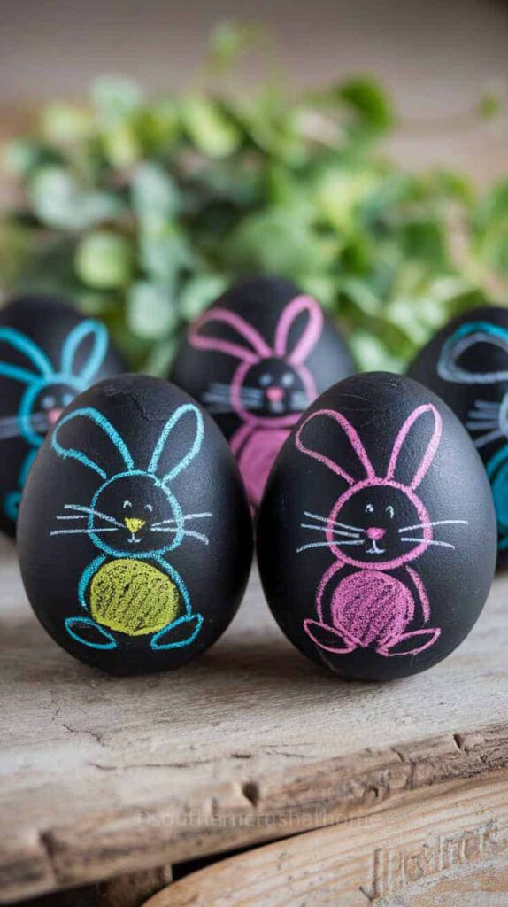 chalkboard eggs