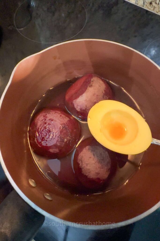 naturally dyed eggs