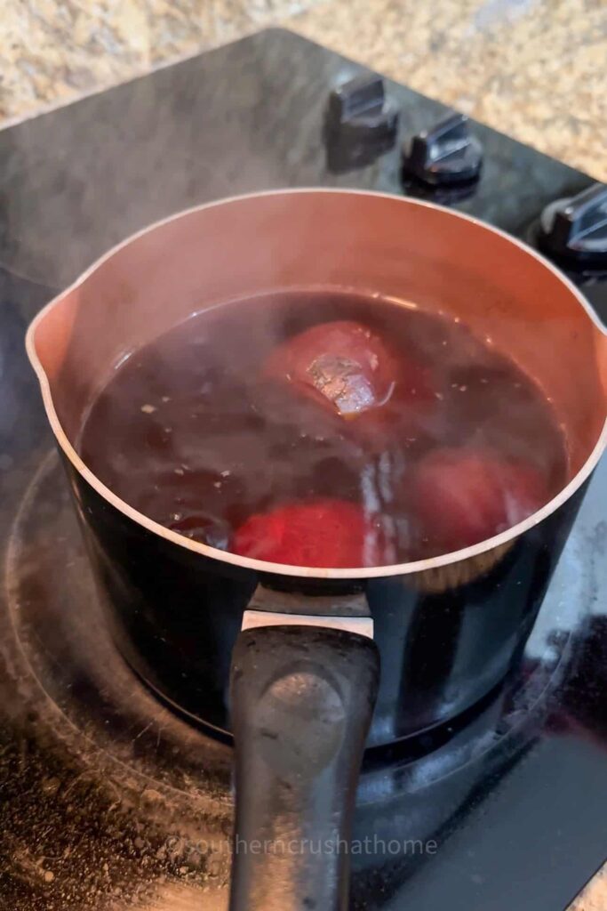 beets boiling