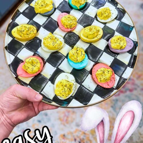 Colored Deviled Eggs for Easter