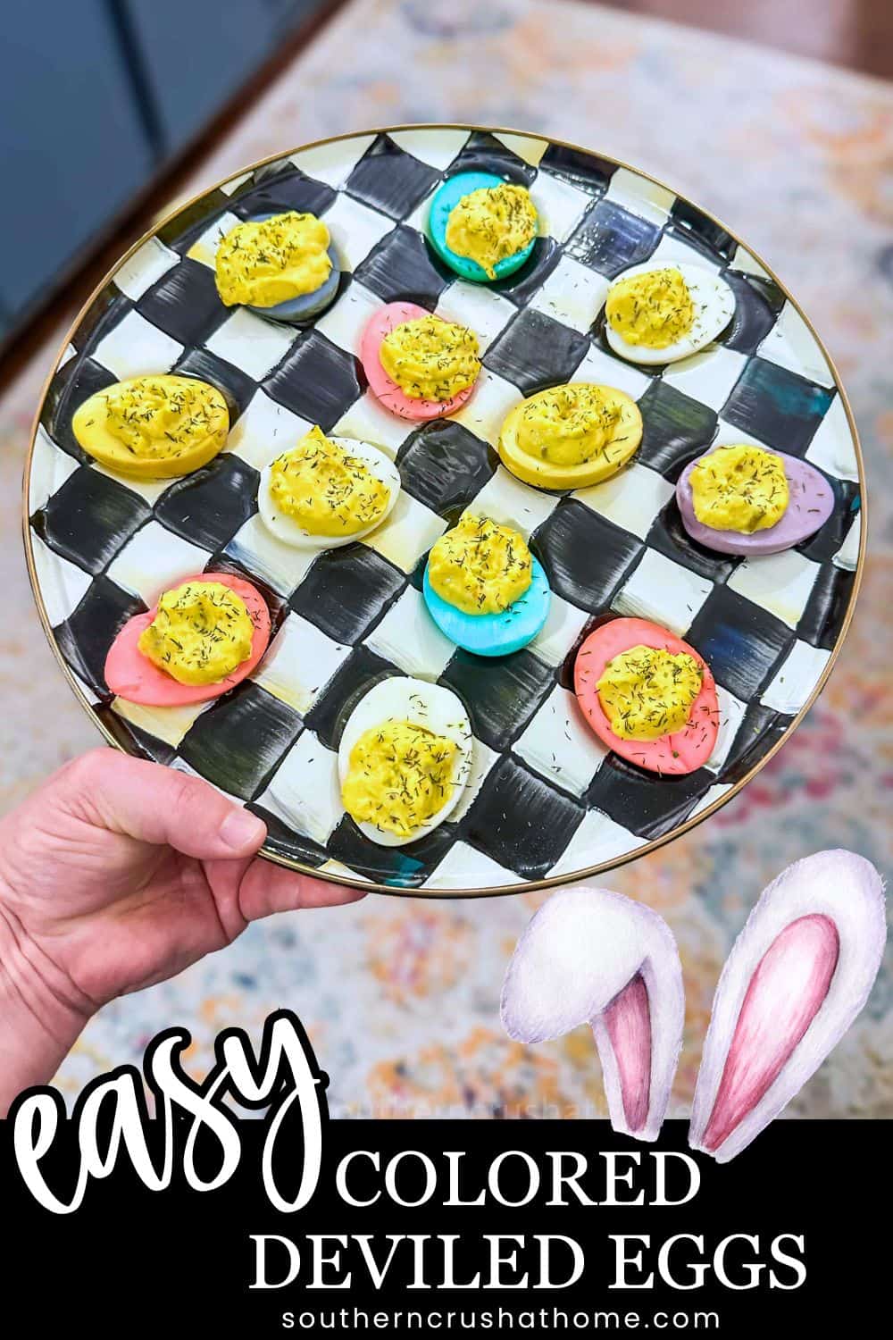 Colored Deviled Eggs for Easter