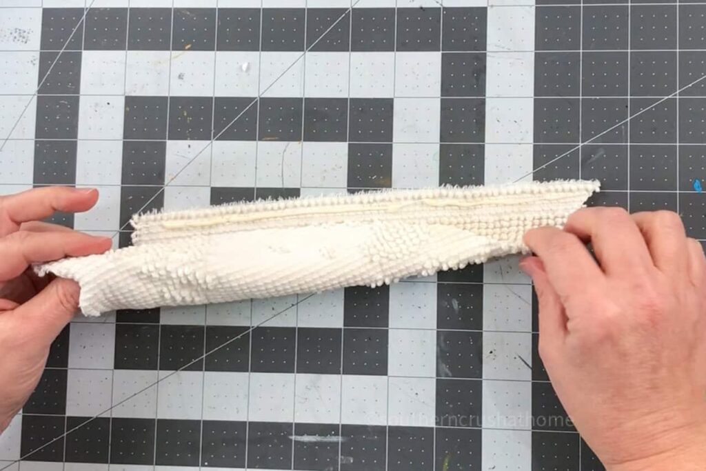 create the cone shape with fabric glue