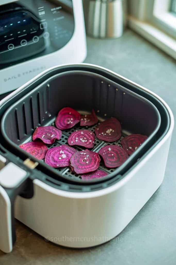 Beet Chips in the air fryer